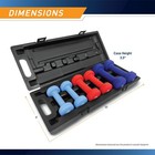 Neoprene Dumbbell Set With Non Slip Handles 3 Pairs 2lb 3lb 5lb Fitness