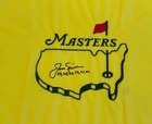 Jack Nicklaus Signed Undated Masters Golf Pin Flag Jsa Winning Years Inscription