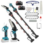 4-in-1 Pole Saw   Pruning Shears Combo Kit  6 Inch Chainsaw With Extension Pole
