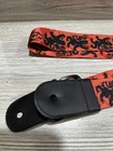 Paper Jams Jamz Guitar Strap Series 1   6 Red And Black Rare Used Condition