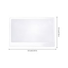 Reusable Credit Card Magnifier For Reading 3x Pvc Lens Lightweight Pocket Sized