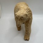 Vintage Folk Art Carved Wood Polar Bear Sculpture Naive Folk Art