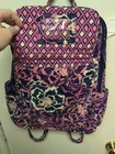 Vera Bradley Backpack Discontinued Print Pink And Blue Floral