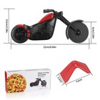 Motorcycle Pizza Cutter  Stainless Steel Cutter Two Small  Motorcycle