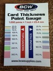 Bcw Thickness Point Gauge Trading Card Measurement Tool