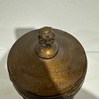 Vintage Large Lidded Velvet Lined Urn In Good Condition Basket