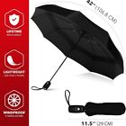 Windproof Travel Umbrellas For Rain - Easy Auto Open Close  Durable   Compact Um