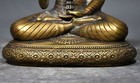 8  China Old Tibet Tibetan Buddhism Temple Bronze Gilt Shakyamuni Buddha Statue