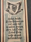 Wwi German Religious Mourning Card Jesus Veil Prayer Memorial Card Gothic
