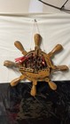 Nautical Wooden Ship Wheel Wall Decor W  Sailing Ship Model Maritime