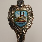 Vintage Indiana Beach Lake Shafer Paddle Wheel Boat Souvenir Spoon Usa Made 1981