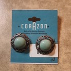 Turquoise Earrings 24k Gold-plated Sterling Silver Southwestern Style
