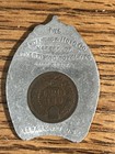 1901 Indian Head Cent Encased Horseshoe Token  Whitehead   Hoag Htf