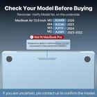 For Macbook Air 13    M5 M4 M3 M2 Hard Shell Case keyboard Cover screen Protector