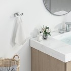 Bathroom Towel Double Hook  Robe Coat Holder 1 Pack Polished Chrome