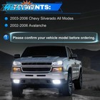 Led Fog Light  drl For 2003-05 06 07 Chevy Silverado Avalanche Front Bumper Lamp
