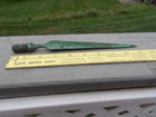 1890 s Antique Copper Lightning Rod Arrester Weathervane 9  Finial Spire Topper
