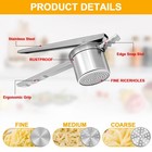 Potato Ricer 15oz  Heavy Duty Stainless Steel Potato Masher And Ricer For Mas   
