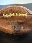 Vintage Rawlings R5 Football -  official Intercollegiate  Leather Made In Usa