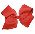 Red 4 5    Hair Bow Grosgrain Ribbon Trendy Boutique Boho Girl Hair Barrette Clip