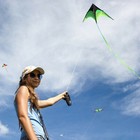 Super Large Delta Kite For Kids And Adults Single Line Easy Fly Handle 160cm