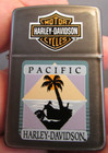Rare 1996 Harley Davidson Pacific Zippo Lighter Mint In Wood Box