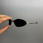 Vintage Oakley E Wire 1 0 Sunglasses Y2k Metal Frame Black Lens Rare