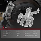 Front Brake Calipers W bracket Set Vw Jetta Rabbit Golf Audi A3 1 8-2 5l 05-10