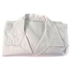 White Check Esd Safe Anti-static Lab Coat Jacket smock W  Snap Cuffs 3-pocket Xl