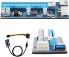Mini Pci E To Express16x Extender Riser Adapter  Sata Power Cord    