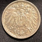 1900-j Germany 5 Pfennig Copper-nickel Coin - Au  about Uncirculated  Condition