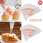 200-pack Disposable Pastry Piping Bag   icing   Decorating Bags For Cake   Cupcake