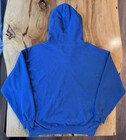 Vintage 90   s Russell Athletic Henley Hoodie Men   s 2xl Made In Usa Slate Blue