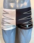 New Black And Silver Pro Wrestling Shorts M-l