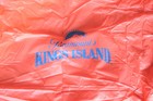 Vintage Paramount s Kings Island Amusement Park Adult Size Rain Poncho 100  Pvc