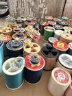 85 Vintage Thread Spools Lot Sewing Craft Quilting New And Used