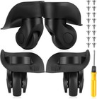4 Pcs Luggage Wheels Replacement Travel Suitcase Caster Repair Kits With Scre   