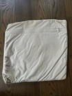 Needlepoint Chinoiserie Pillow Cover Blue White Floral 14x14 Zip Up  Velvet Back