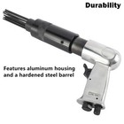 Pneumatic Air Needle Derusting Gun Pistol Grip Slag Rust Deburring Removal Tools