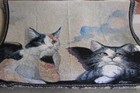 New Cherub Cats Woven Afghan Throw Blanket Raphael Tapestry Sistine Angels Large