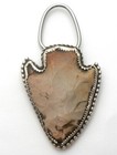 Sterling Silver Arrowhead Key Chain Handmade Key Ring Native American Vintage