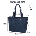 Quilted Tennis Tote Bag Women Extra Large Fits 2-4 Rackets W  Shoe Compartment