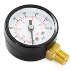 Xtremepowerus Water Pressure Gauge Bottom Thread 1-1 2  Dial 1 8  Npt Fitting