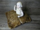 German Bisque Baby Doll Pin Cushion Antique W  Moveable Arms Good Condition   Z2