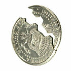 Creative Mouth Close-up Magic Bite Out Quarter Magic Trick   Restored Half