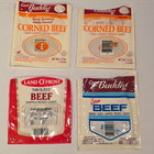 1980s Carl Buddig   Land O  Lakes Beef Packets  Four Partial Packets