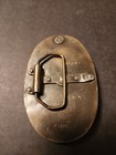 Vintage Belt Buckle Bergamot Brass Works Metal Art Bathing Beauties Ornate 3d