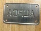 Souvenir 2020 Arizona Motorcycle License Plate With Embossed Alpca Title New