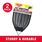  3 Pack enoz Fly Swatter  Wire Handled Plastic Fly Swatter  Assorted Colors 2 Ct