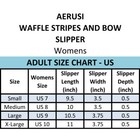 Aerusi Women Cotton Slippers W  Bowknot Memory Foam Anti-slip Indoor House Shoes